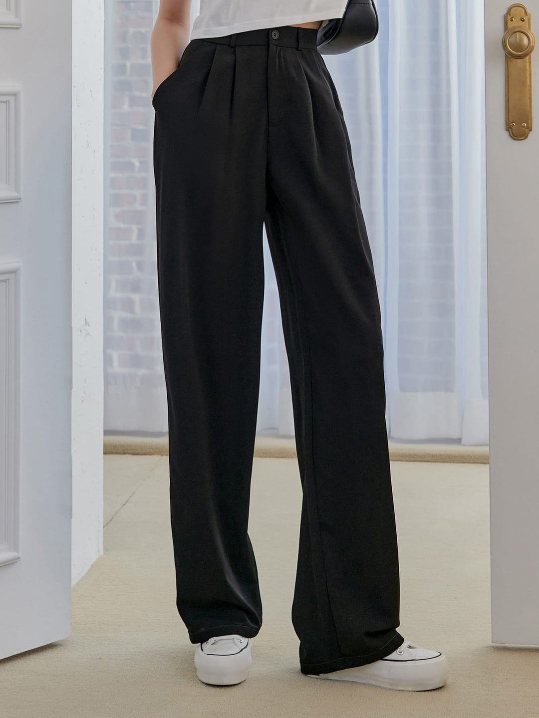 Pantaloni SHEIN, negru