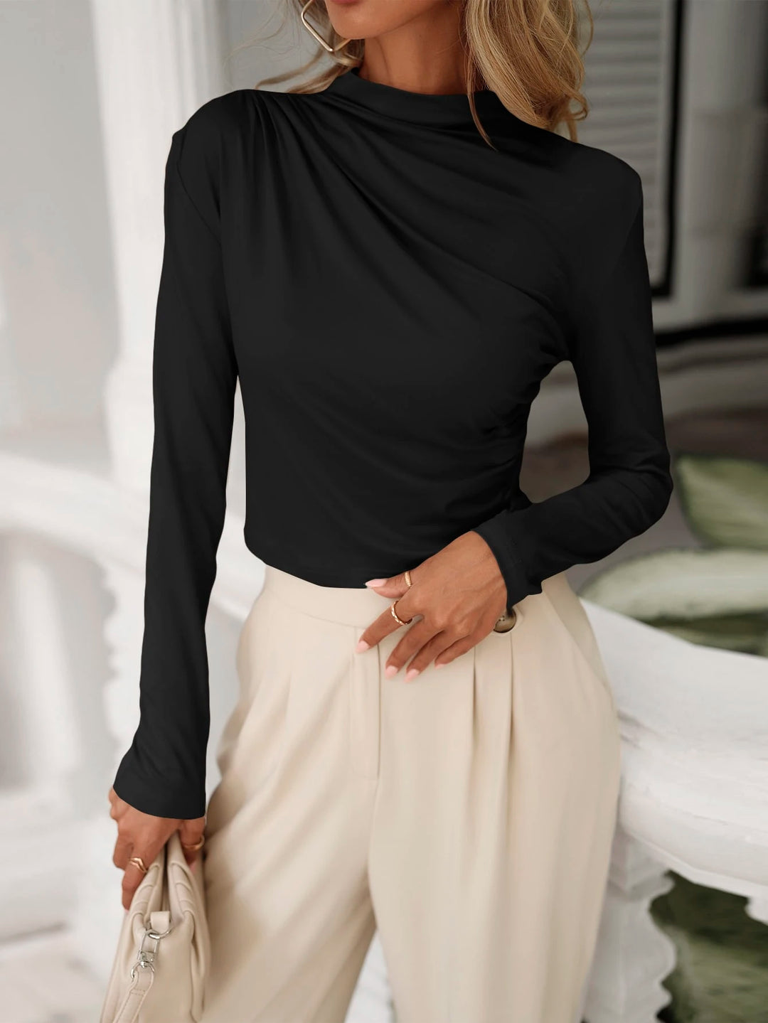 SHEIN Blouse, Black