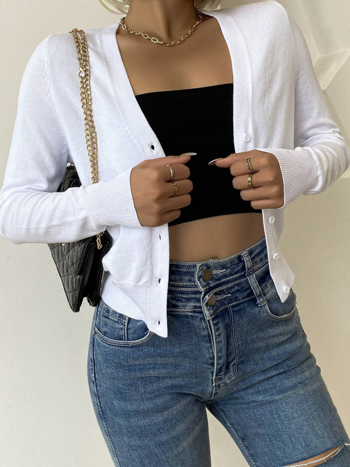 Cardigan SHEIN, alb