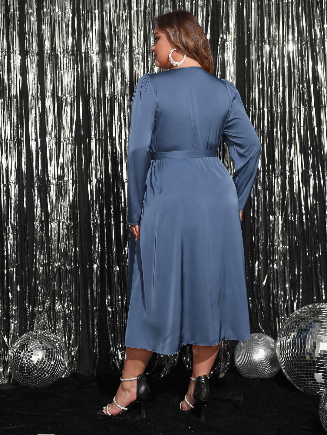 Rochie midi SHEIN, albastru