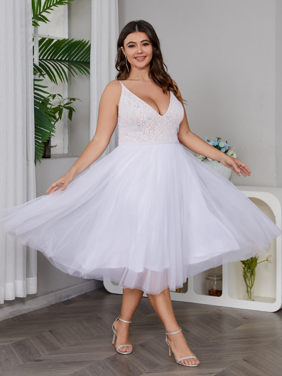 Rochie de ocazie  SHEIN, alb