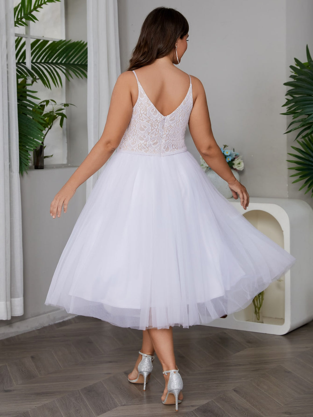 Rochie de ocazie  SHEIN, alb