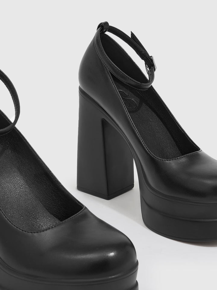 Pantofi cu toc SHEIN, negru
