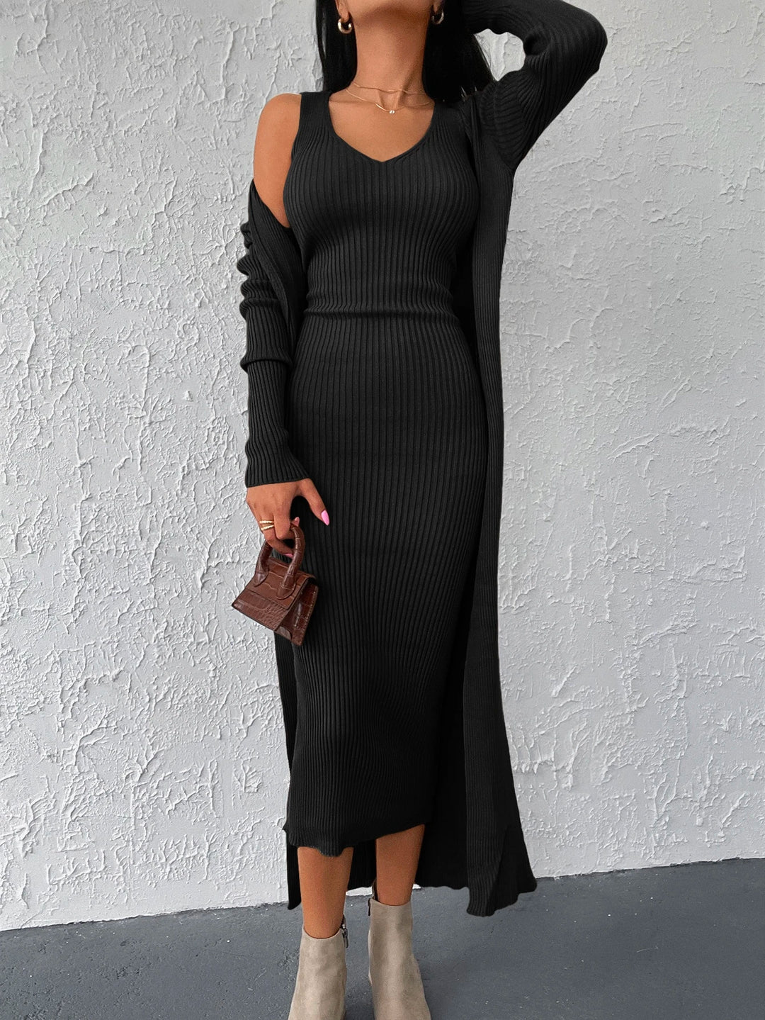 Cardigan SHEIN, negru