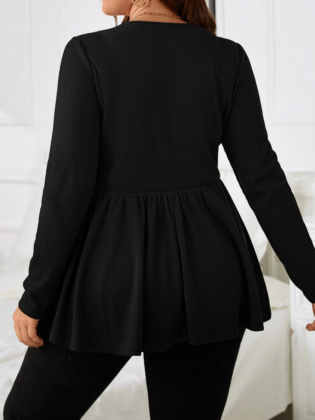 SHEIN Blúz, fekete