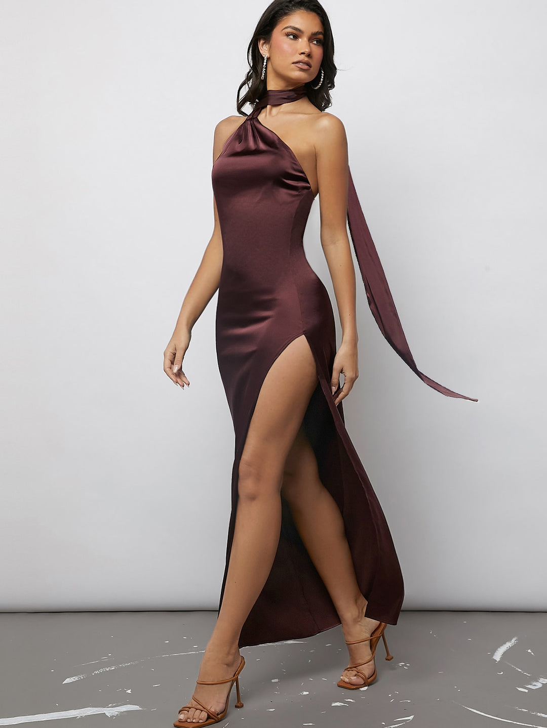 Rochie maxi SHEIN, vișiniu