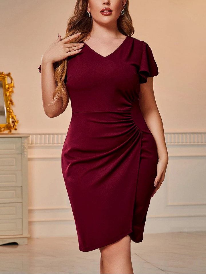SHEIN mini ruha, bordó