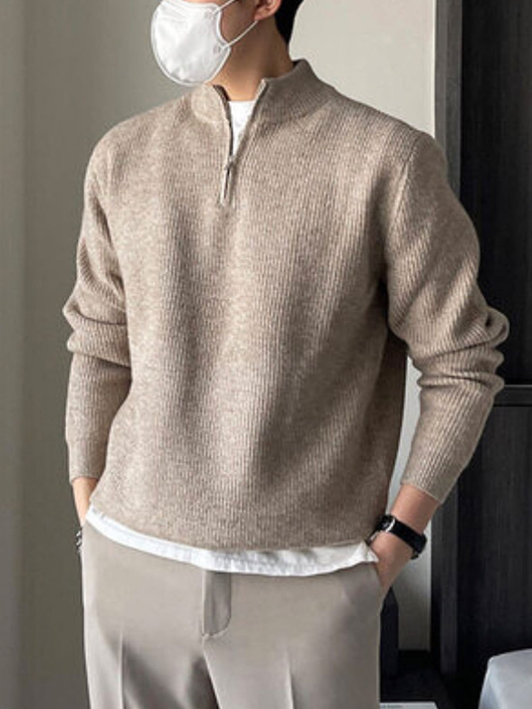 Pulóver SHEIN, khaki