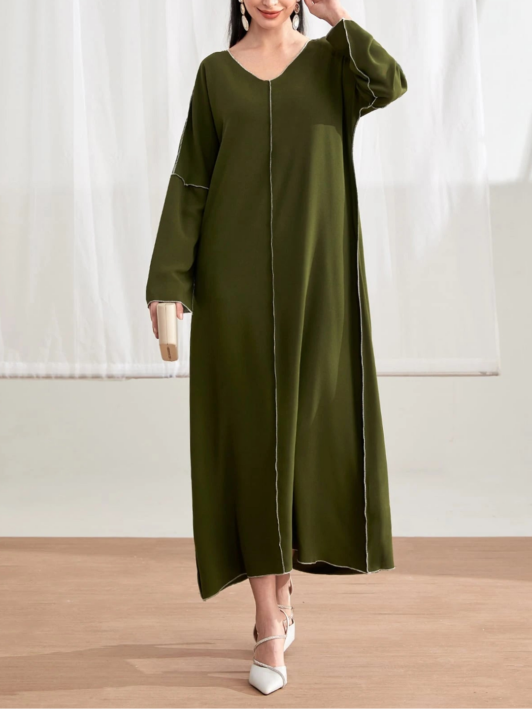 SHEIN maxi ruha, zöld