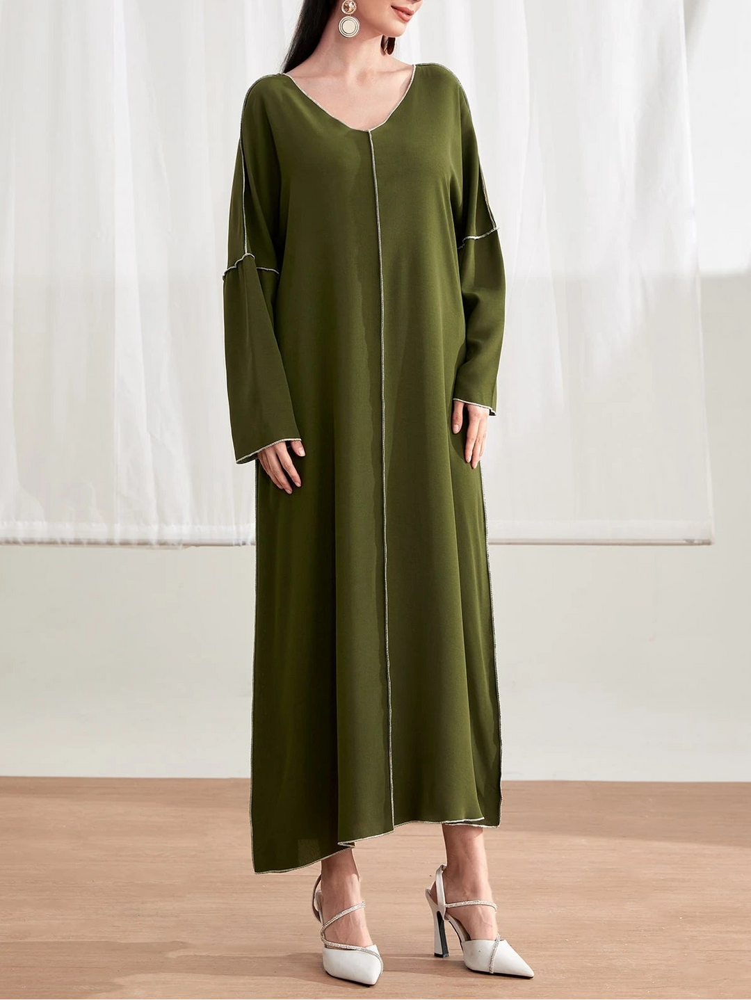 SHEIN maxi ruha, zöld