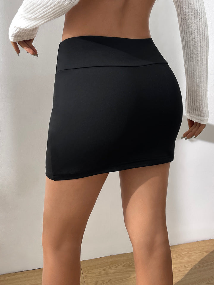 SHEIN miniszoknya, fekete