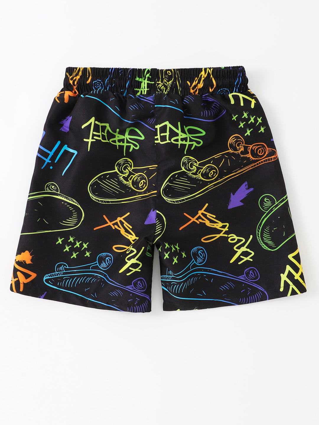 Short de baie SHEIN, negru