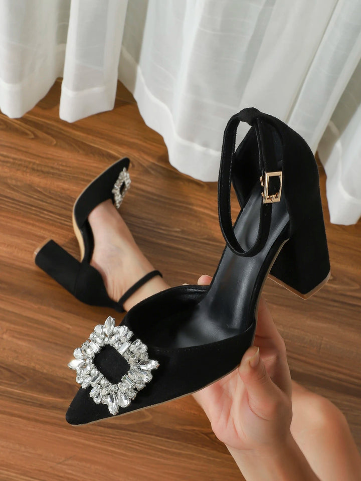 Pantofi cu toc SHEIN, negru