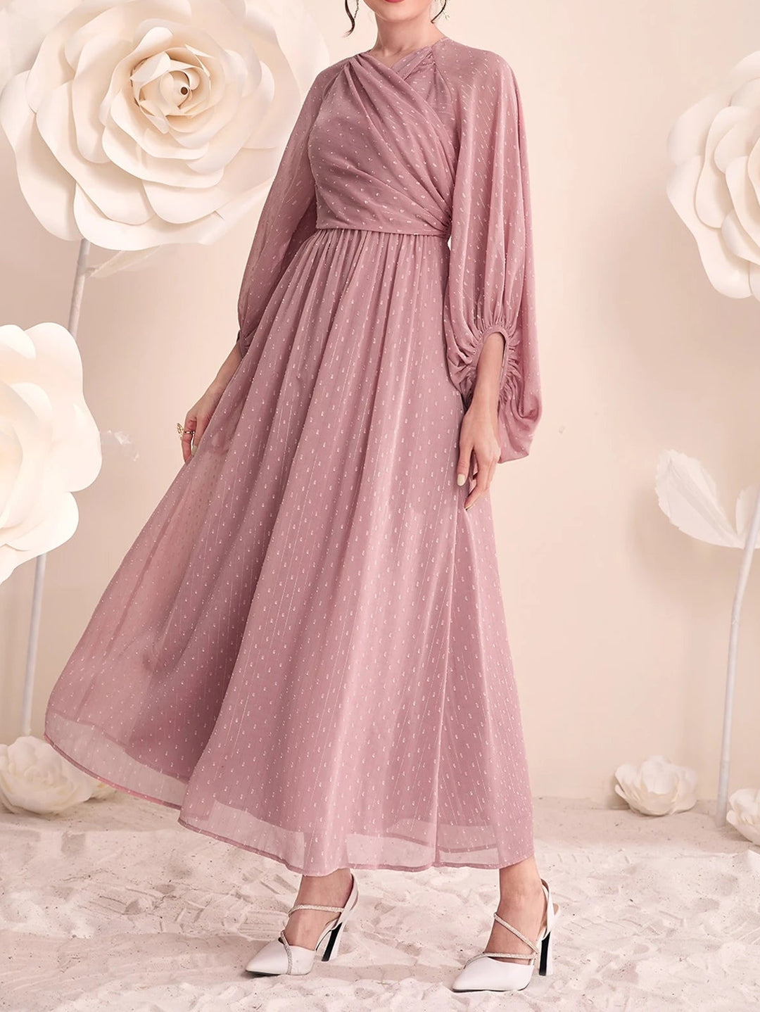 Rochie maxi SHEIN, roz