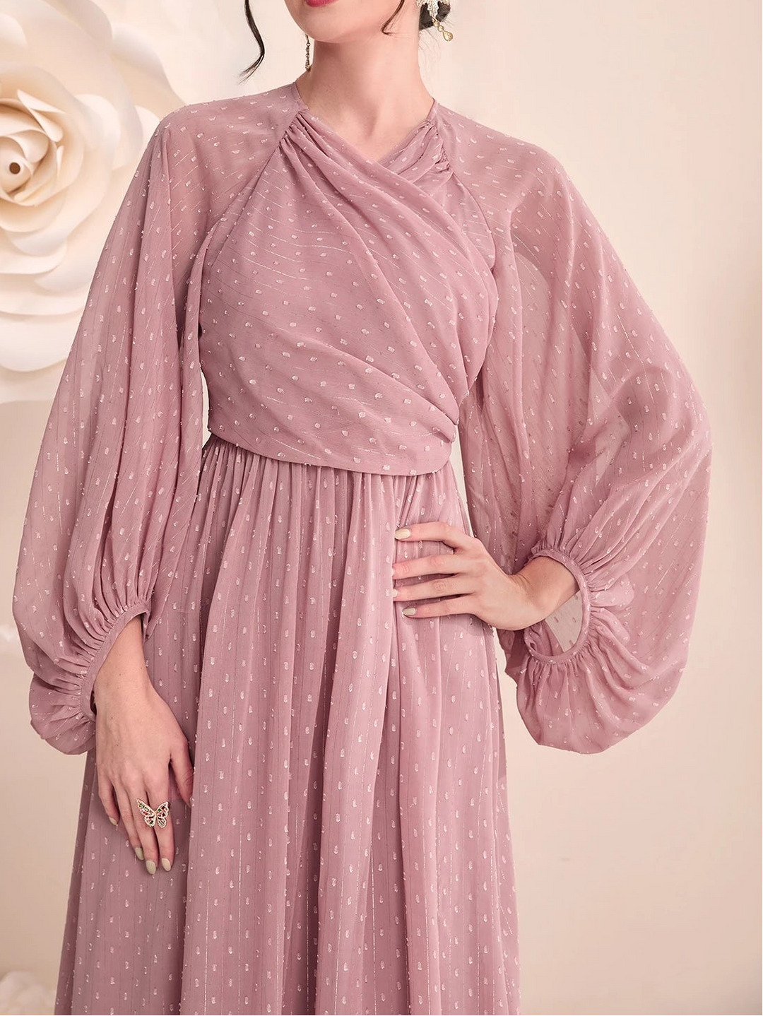 Rochie maxi SHEIN, roz