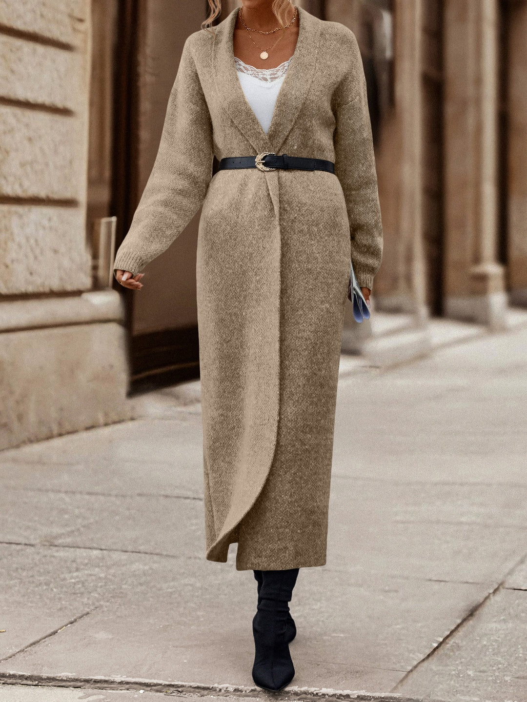 SHEIN kardigán, khaki