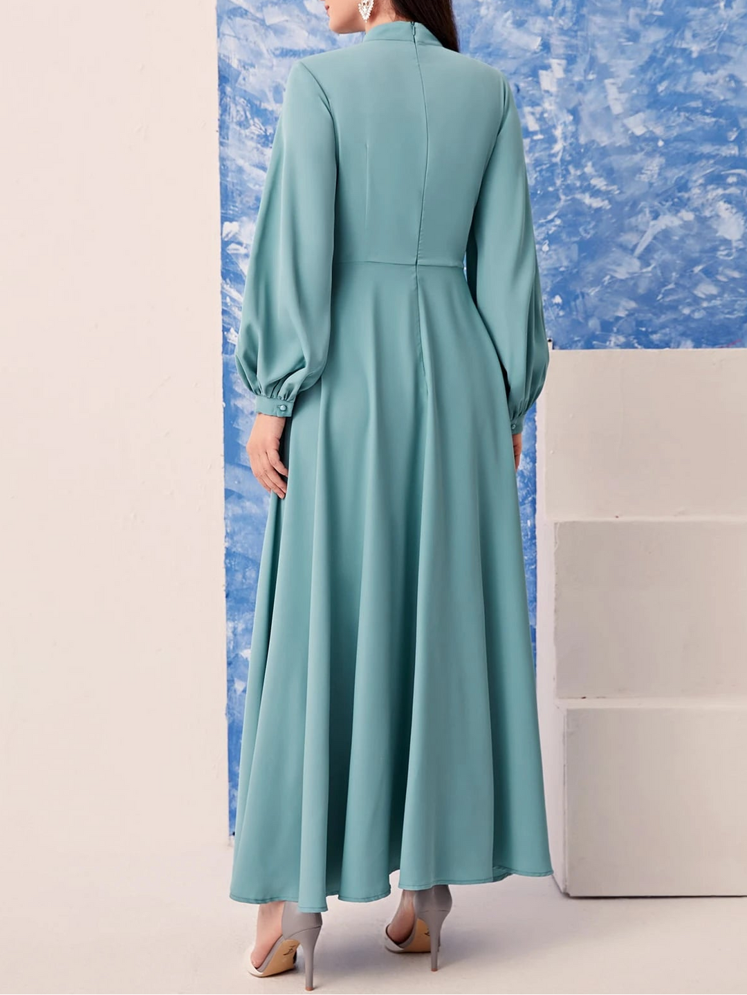 SHEIN maxi ruha, türkiz