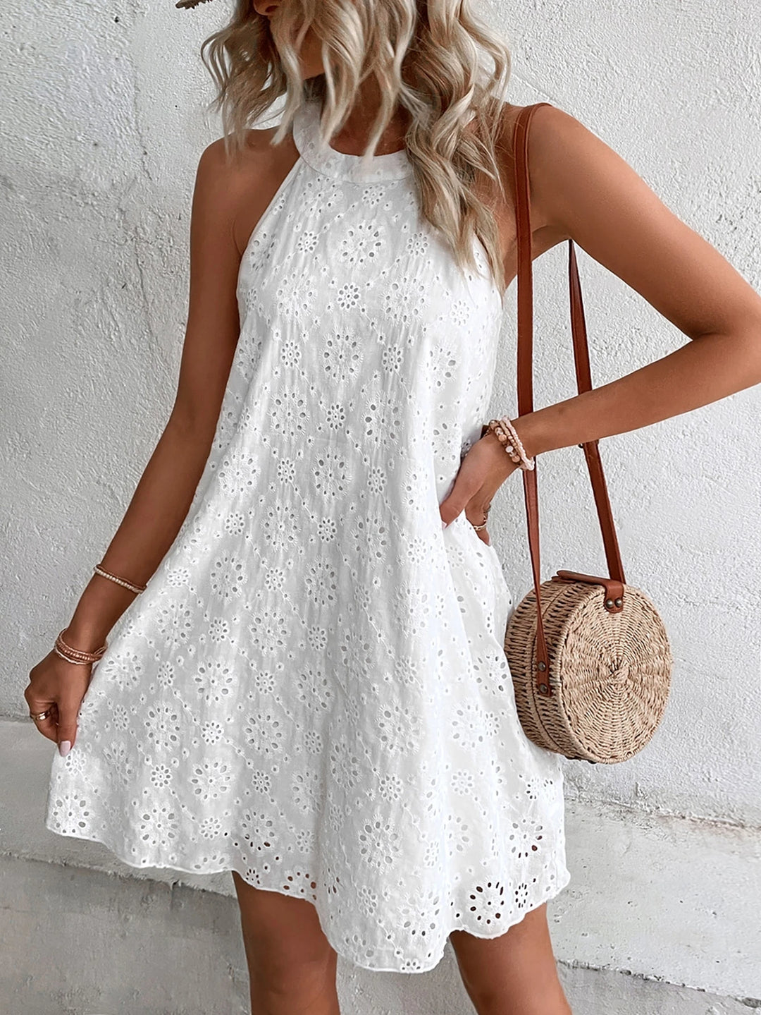 Rochie mini SHEIN, alb