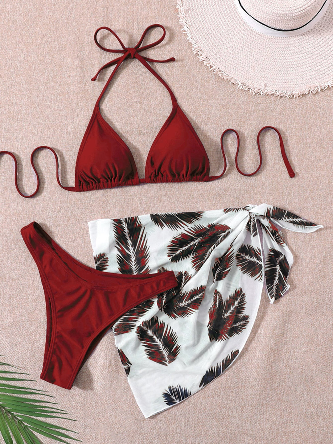 Set bikini SHEIN, vișiniu