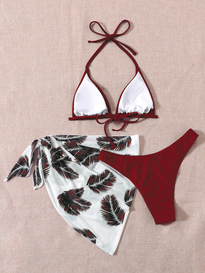 Set bikini SHEIN, vișiniu