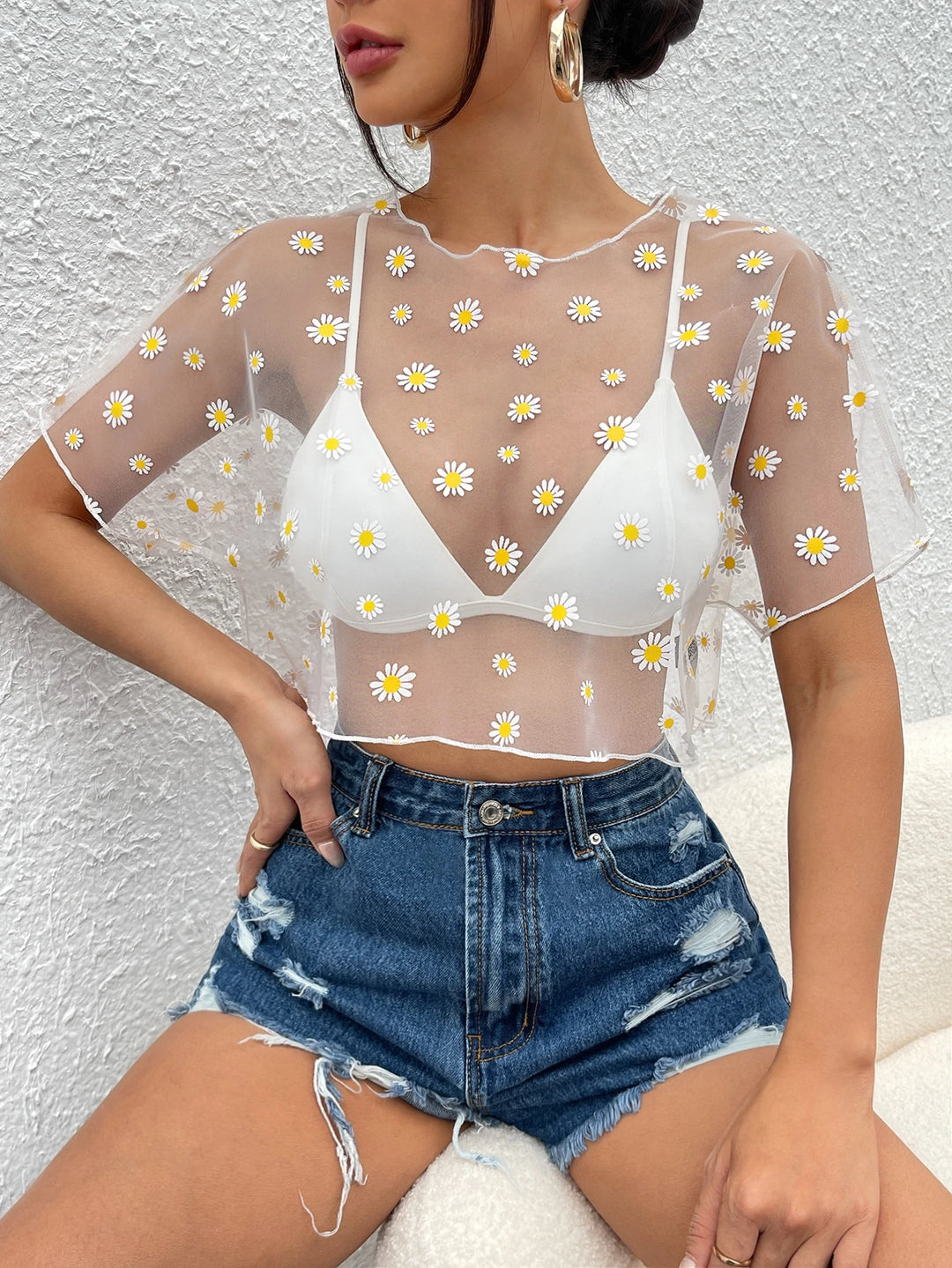 Top Shein, fehér