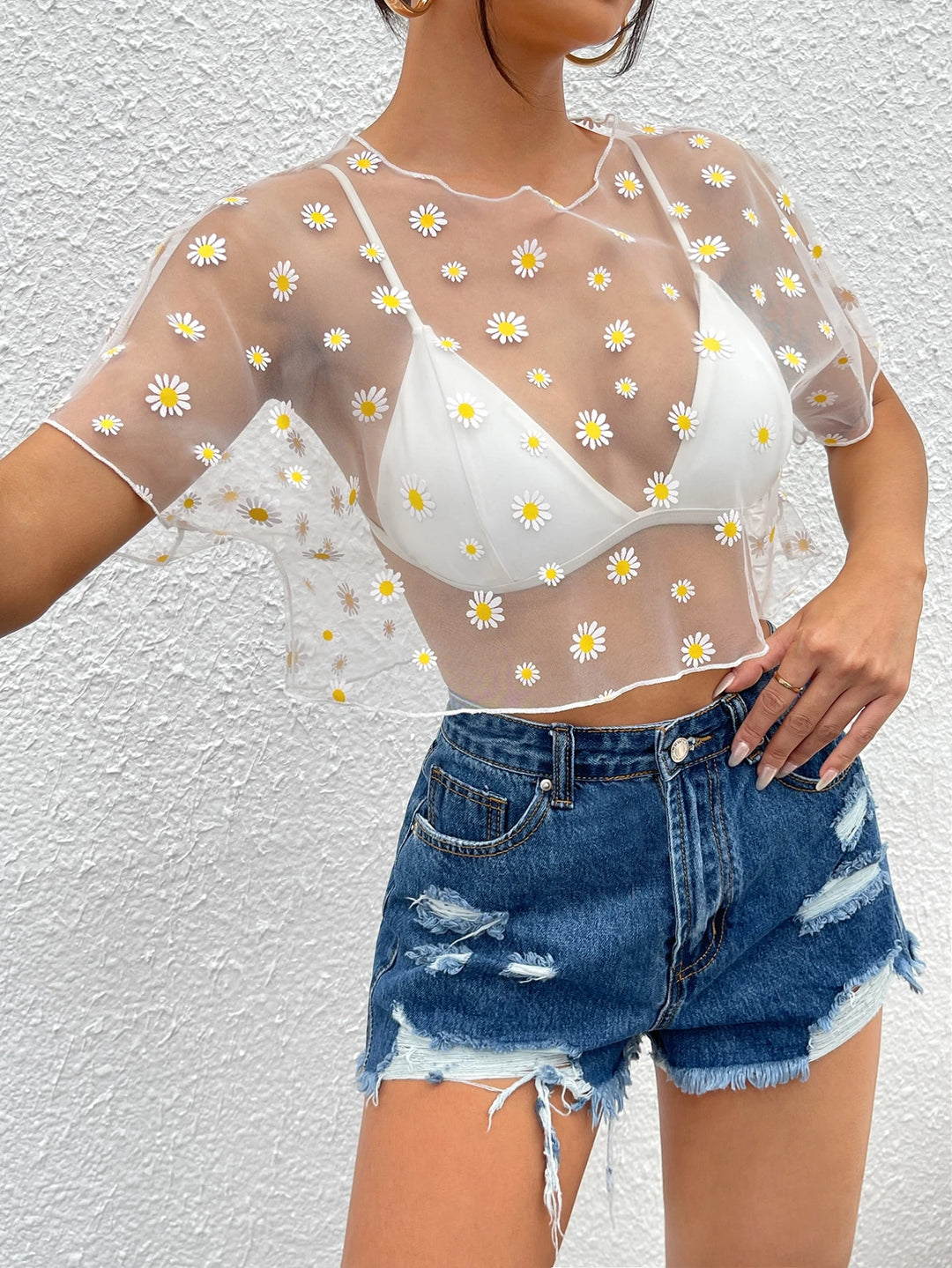 Top Shein, fehér