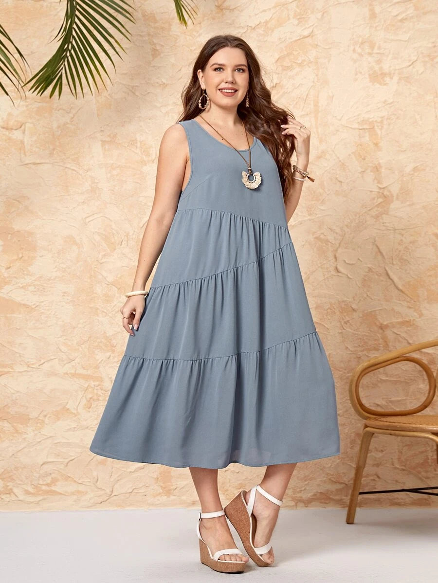 Rochie midi SHEIN, albastru
