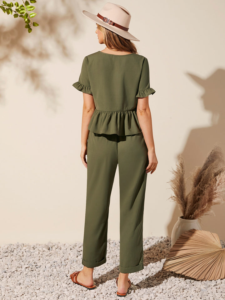 SHEIN overál, khaki