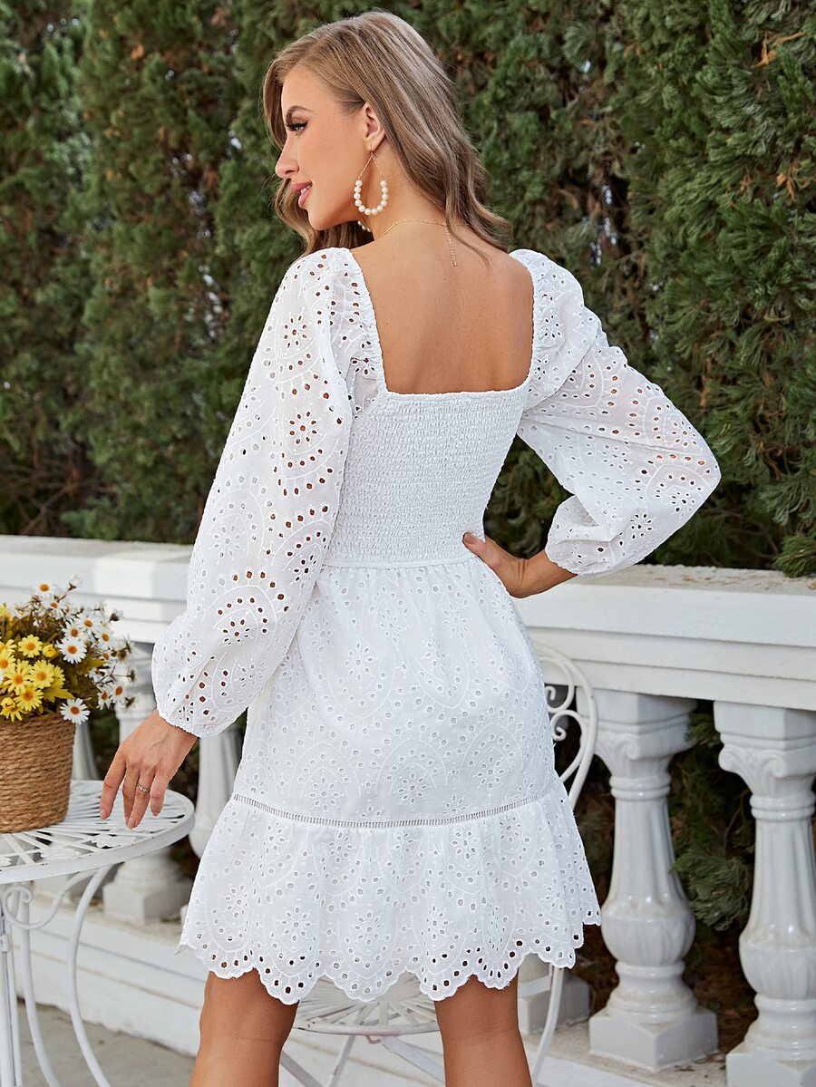 Rochie mini SHEIN, alb