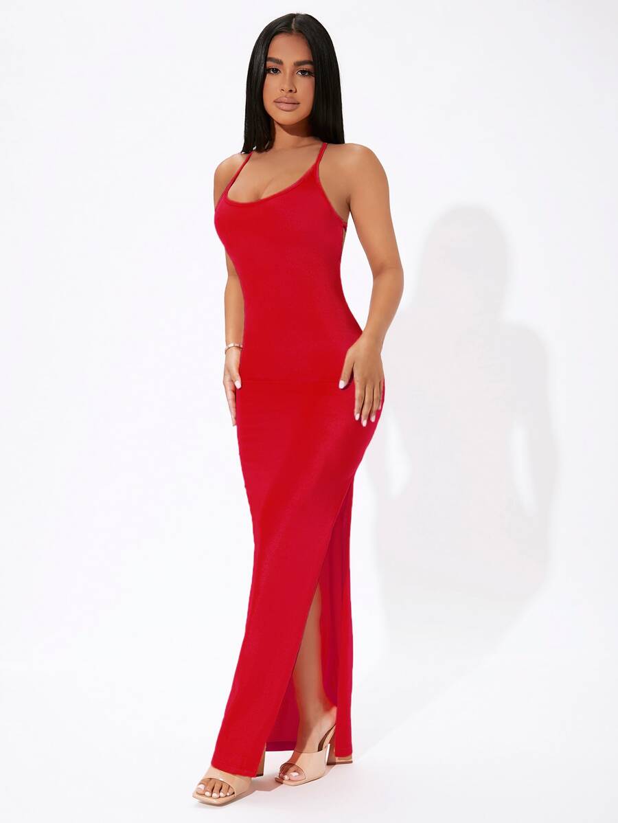 Rochie maxi SHEIN, roșu