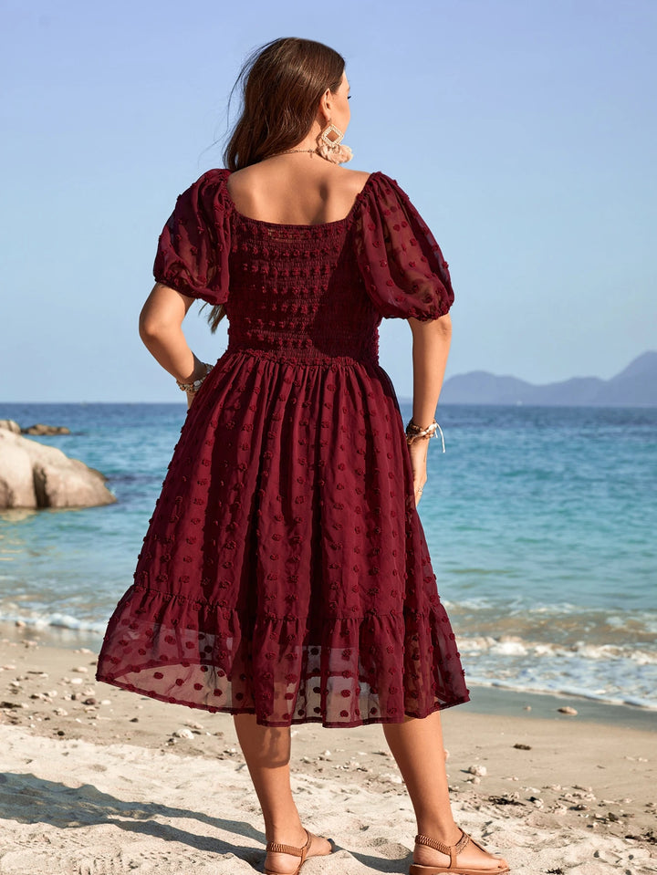 Rochie midi SHEIN, vișiniu