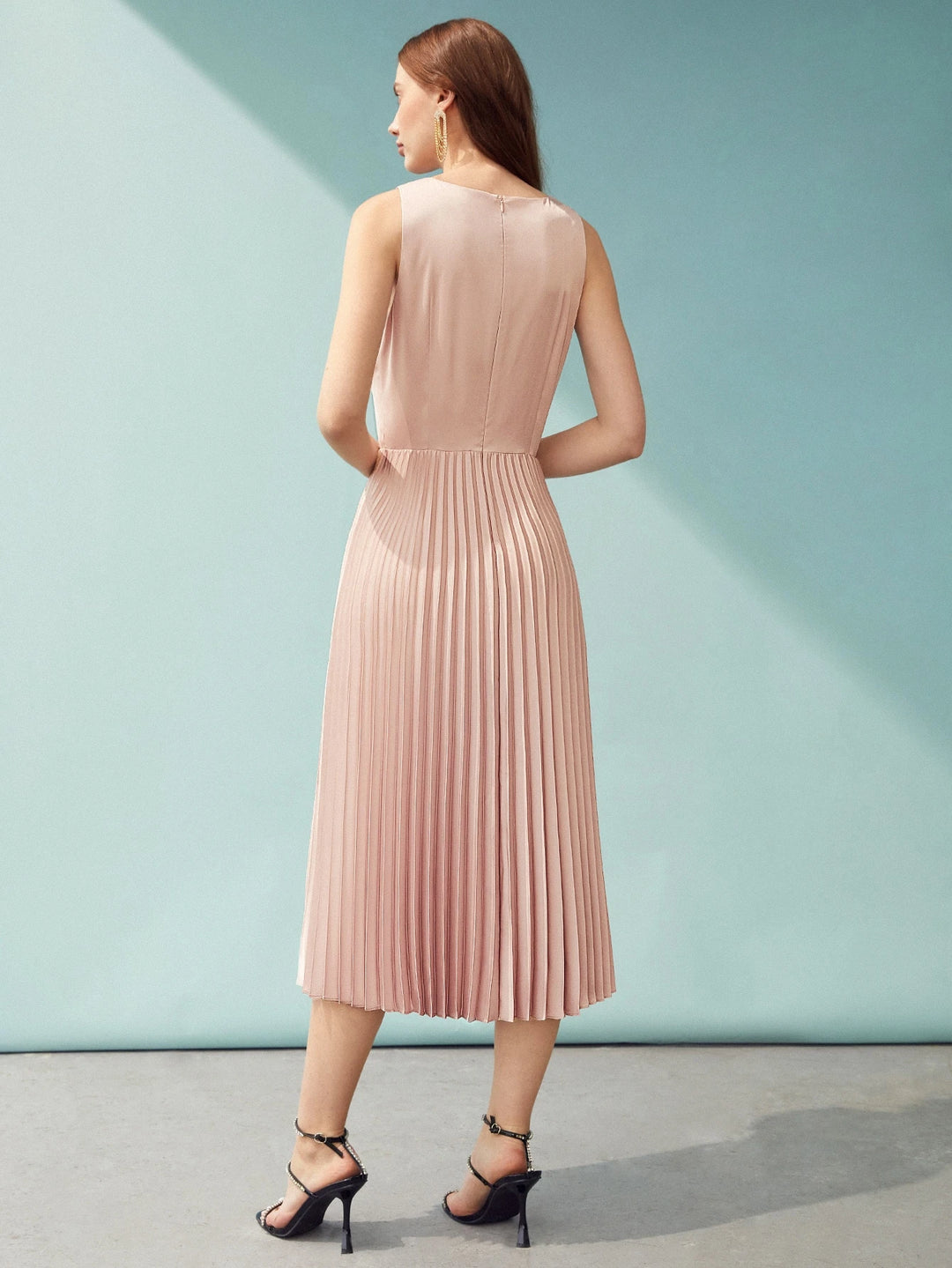 SHEIN maxi ruha, rózsaszín