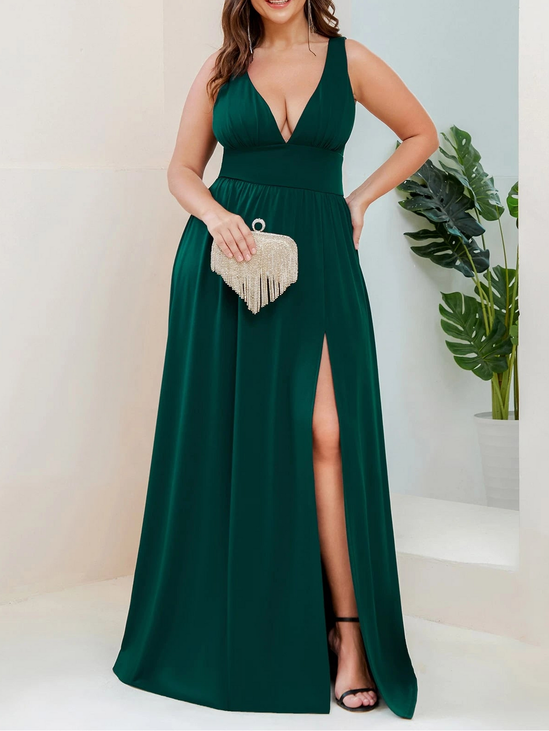 SHEIN maxi ruha, zöld