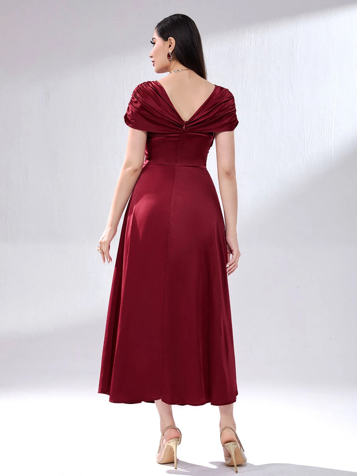 Rochie midi SHEIN, vișiniu