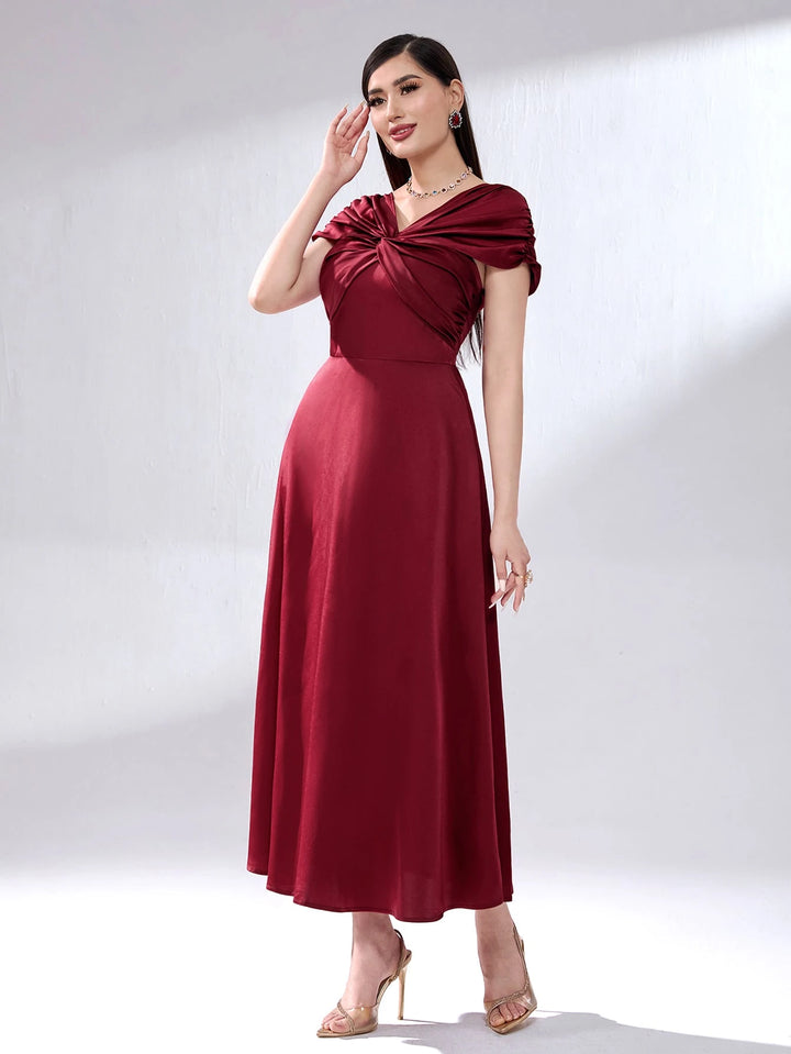 Rochie midi SHEIN, vișiniu