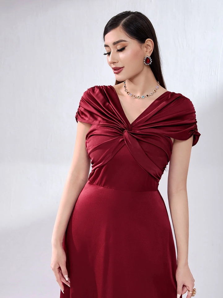Rochie midi SHEIN, vișiniu