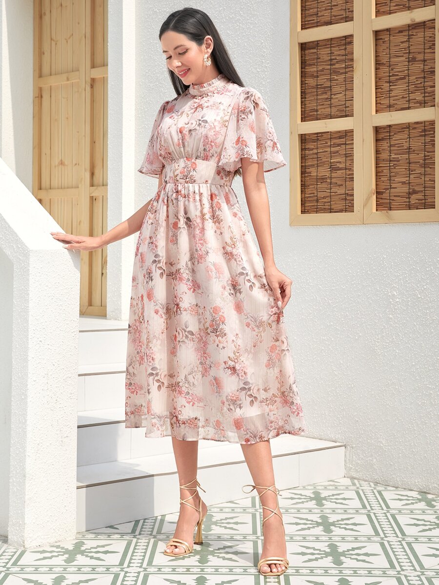 Rochie midi SHEIN, mix culori