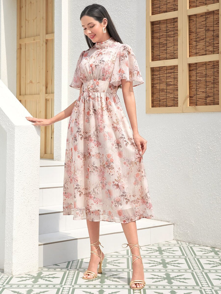Rochie midi SHEIN, mix culori