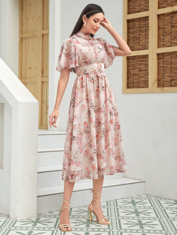 Rochie midi SHEIN, mix culori