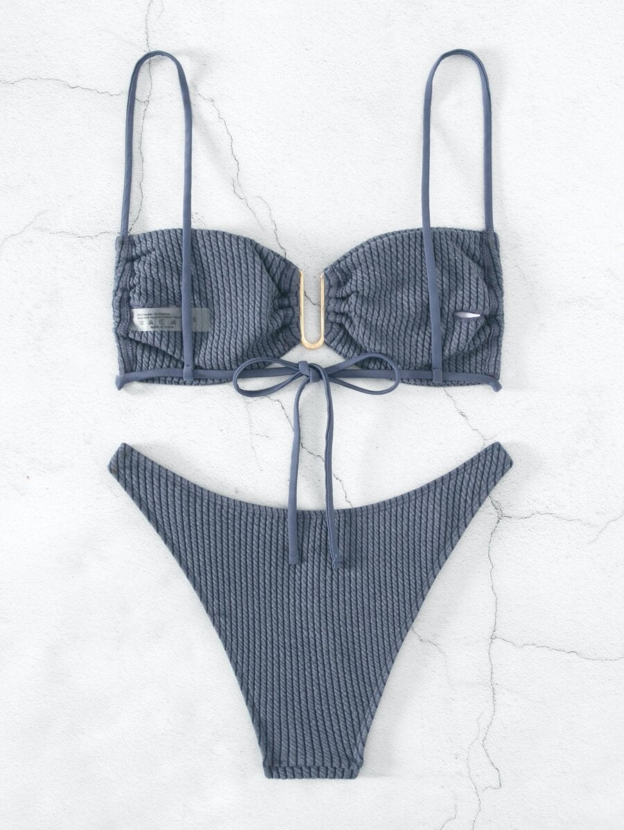 Costum de baie SHEIN, albastru