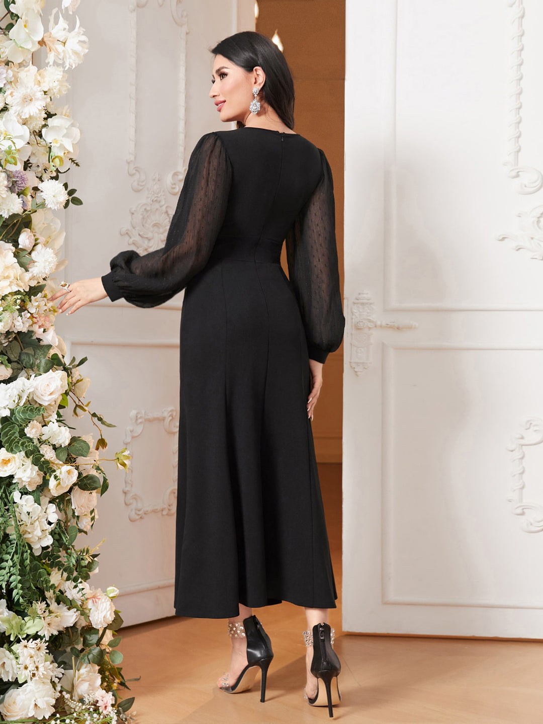 Rochie maxi SHEIN, negru