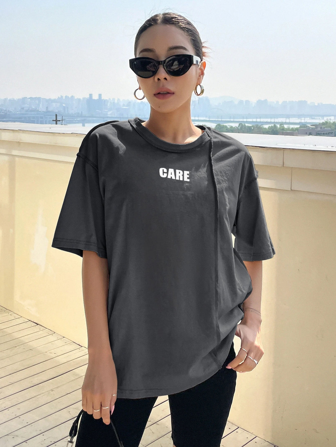 Tricou SHEIN, gri