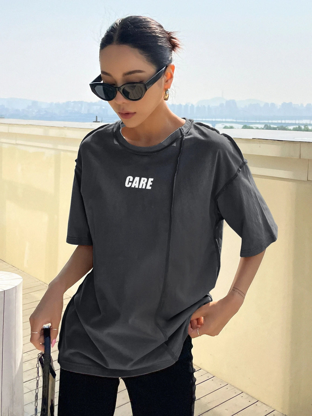 Tricou SHEIN, gri