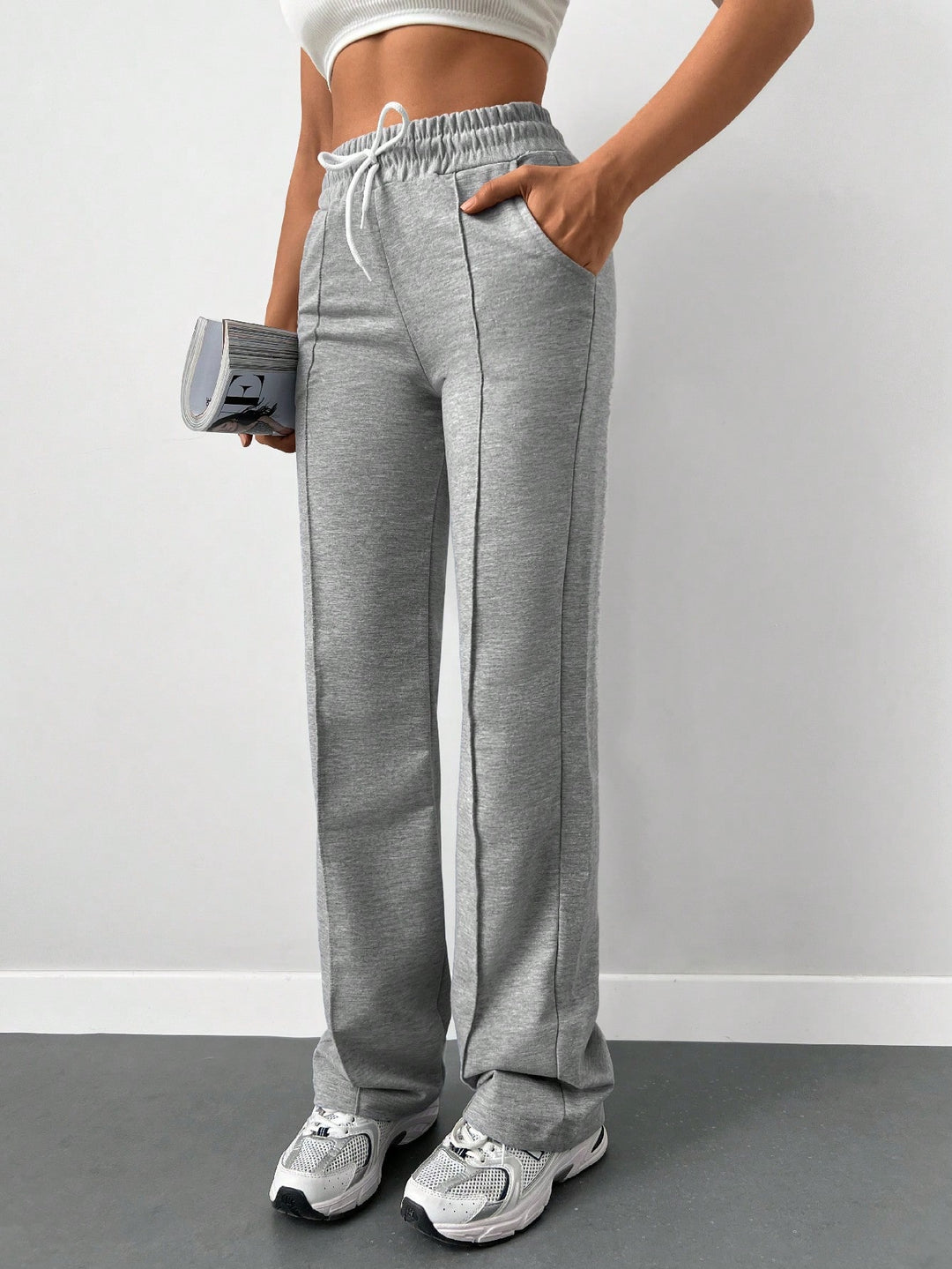 Pantaloni SHEIN, gri