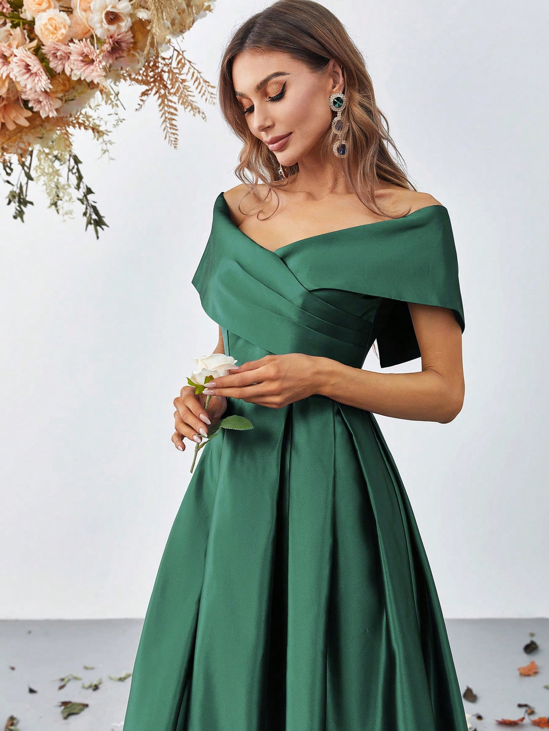 Rochie de ocazie SHEIN, verde