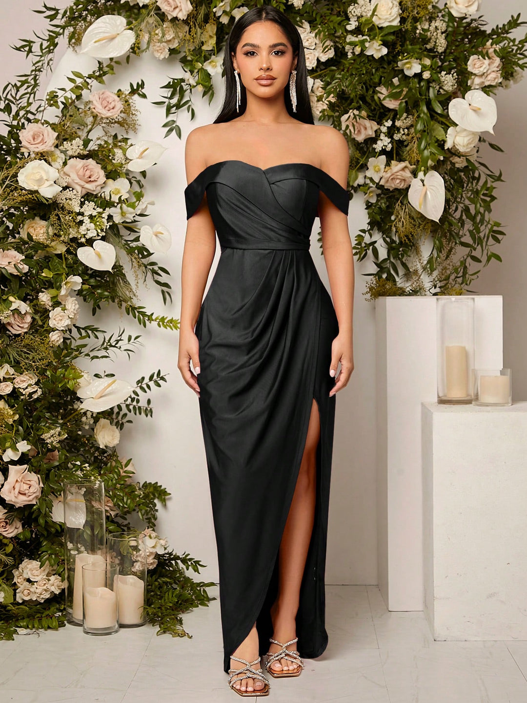 Rochie maxi SHEIN, negru