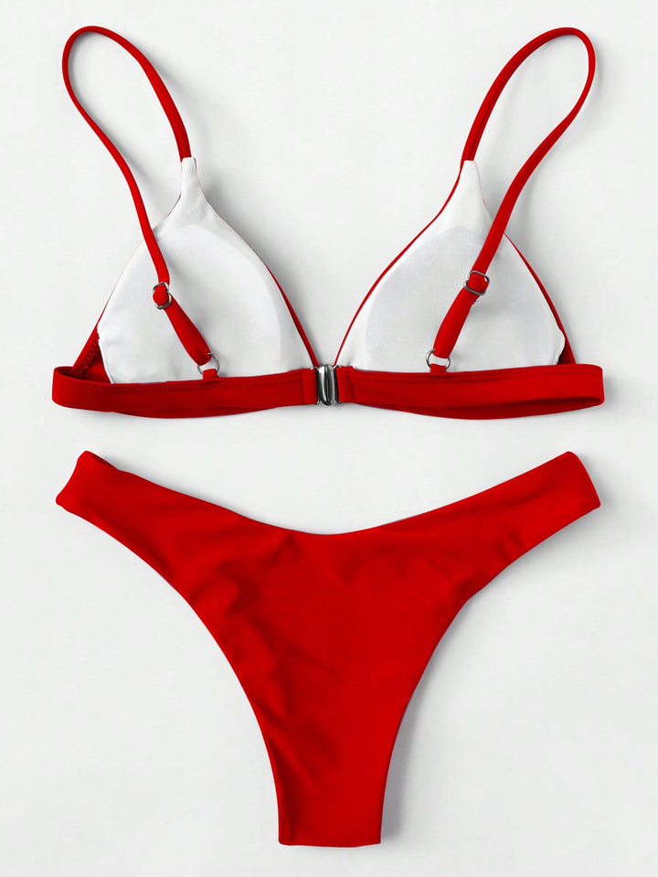 Set bikini SHEIN, roșu