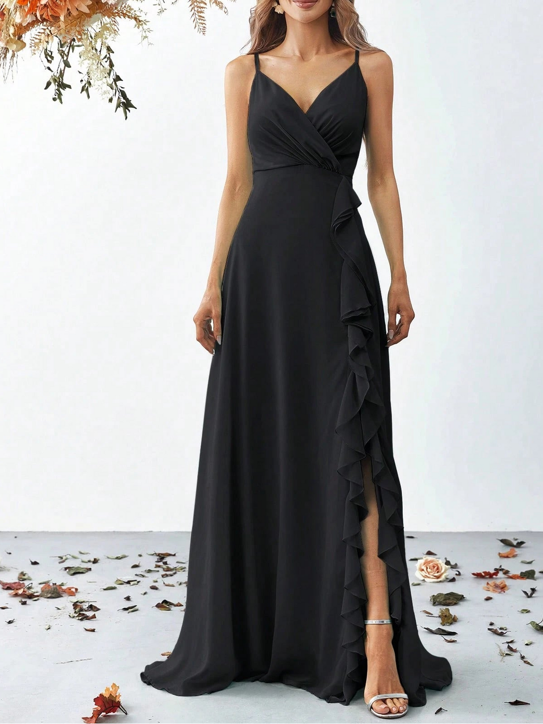 Rochie maxi SHEIN, negru