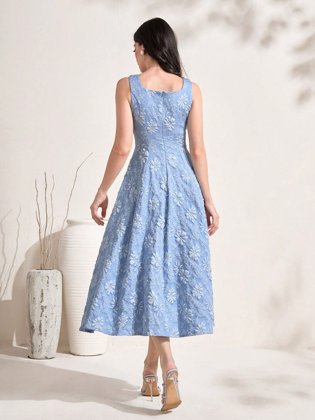 Rochie maxi SHEIN, albastru