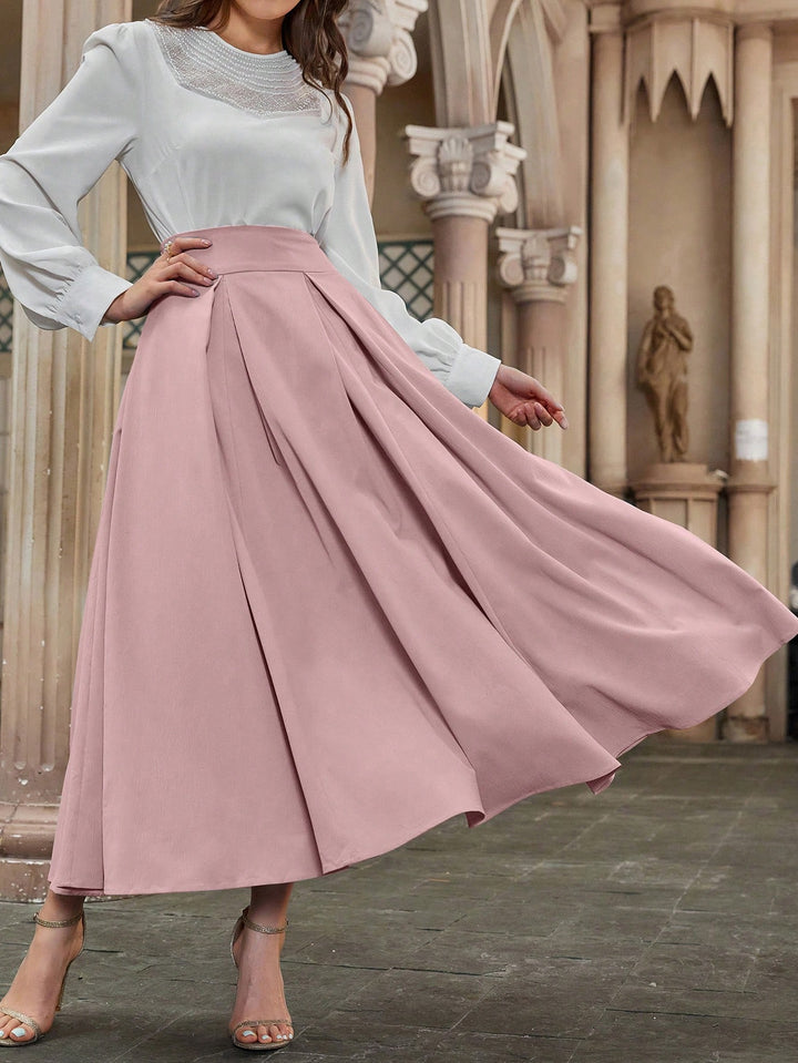 Shein maxi szoknya, rózsaszín